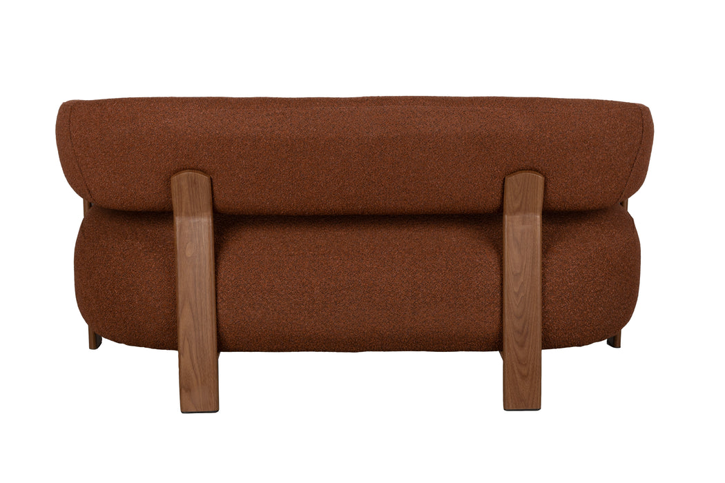 Fauteuil Robyn Sofa Polyester, Metaal Bruin, sfeerbeeld 2