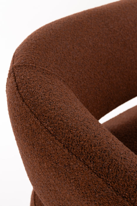 Fauteuil Robyn Sofa Polyester, Metaal Bruin, sfeerbeeld 3