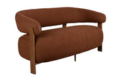 Fauteuil Sofa 2-seater Robyn Polyester Rood 71x135.5 cm-Fauteuils-Creating Home
