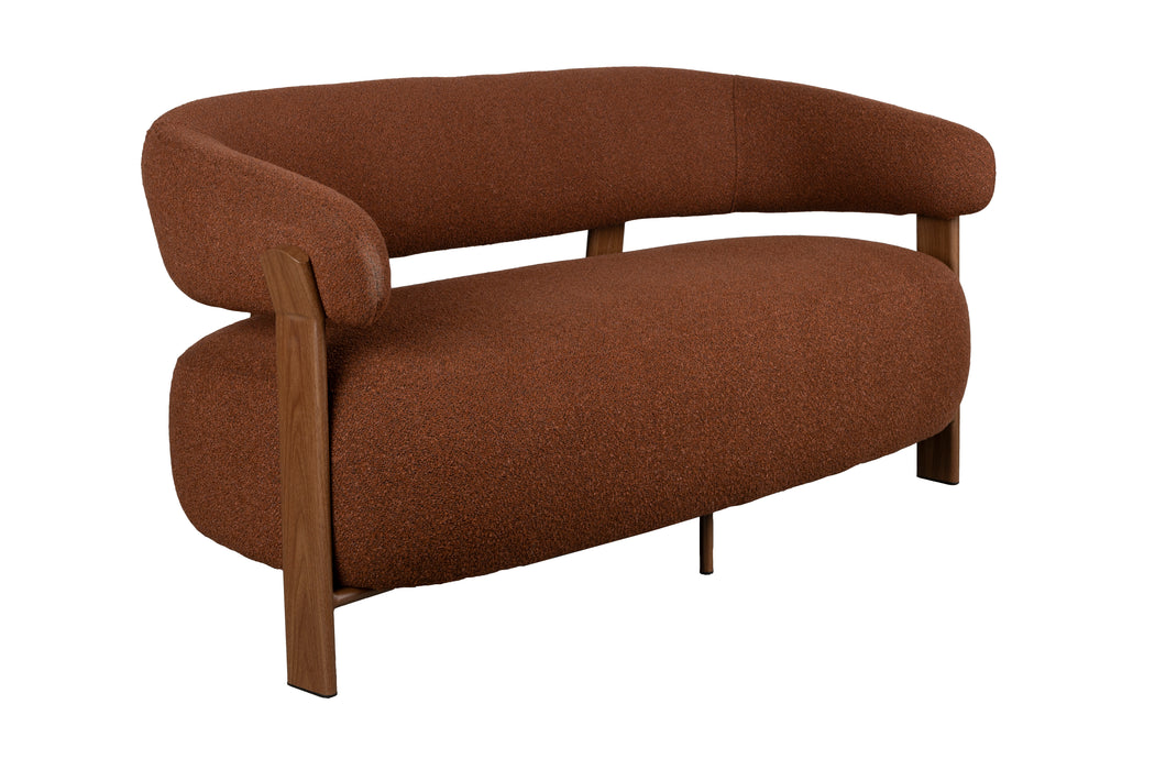 Fauteuil Robyn Sofa Polyester, Metaal Bruin, sfeerbeeld 4