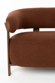 Fauteuil Sofa 2-seater Robyn Polyester Rood 71x135.5 cm-Fauteuils-Creating Home