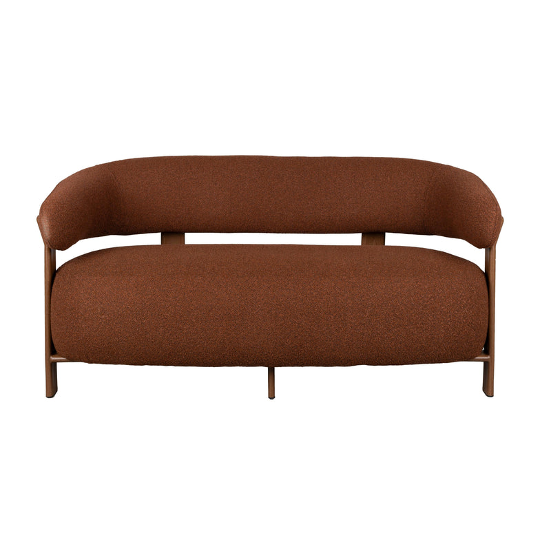Fauteuil Sofa 2-seater Robyn Polyester Rood 71x135.5 cm-Fauteuils-Creating Home