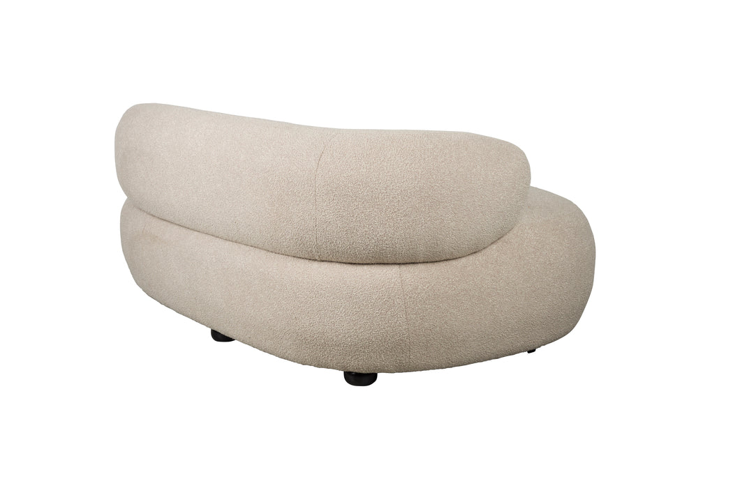 Fauteuil Sofa Noxx Polyester Beige 115x185 cm-Fauteuils-Creating Home
