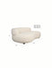 Fauteuil Sofa Noxx Polyester Wit 115x185 cm-Fauteuils-Creating Home
