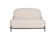 Fauteuil Sofa Polly Teddy Polyester Ivoor 71.5x125 cm-Fauteuils-Creating Home