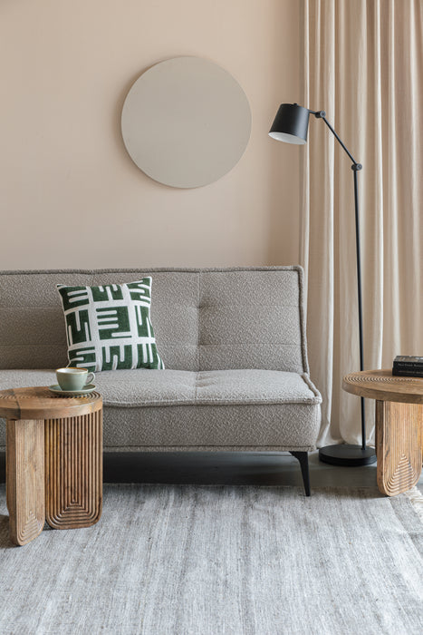 Fauteuil Sofabed Cielke Polyester Grijs 90x184 cm-Fauteuils-Creating Home