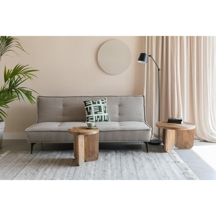 Fauteuil Sofabed Cielke Polyester Grijs 90x184 cm-Fauteuils-Creating Home