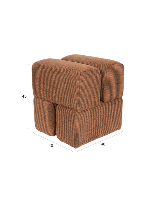 Fauteuil Staple Stool Polyester, MDF Terracotta, sfeerbeeld 7
