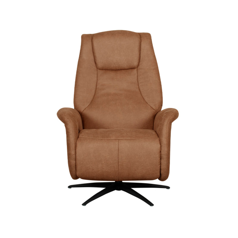 Fauteuil Stockholm Cognac Kunstleder 1-Motorig 77x87x112 cm-Fauteuils-LABEL51