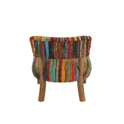 Stoel Chindi Hout/Textile Mix 60x68x72 cm-Eetkamerstoelen-J-Line