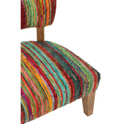 Stoel Chindi Hout/Textile Mix 60x68x72 cm-Eetkamerstoelen-J-Line