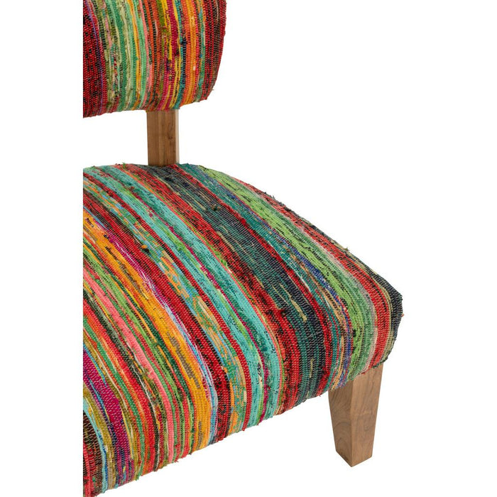 Fauteuil Stoel Chindi Hout/Textile Mix-Fauteuils-J-Line