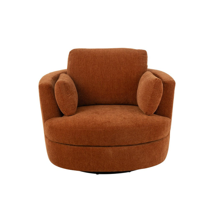 Fauteuil Swivel Poplar Hout | Foam Roest-Fauteuils-J-Line