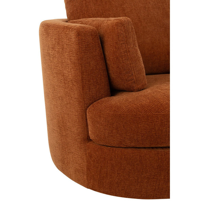 Fauteuil Swivel Poplar Hout | Foam Roest-Fauteuils-J-Line