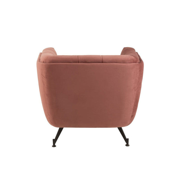 Fauteuil Textiel | Hout | Metaal Antique Pink-Fauteuils-J-Line