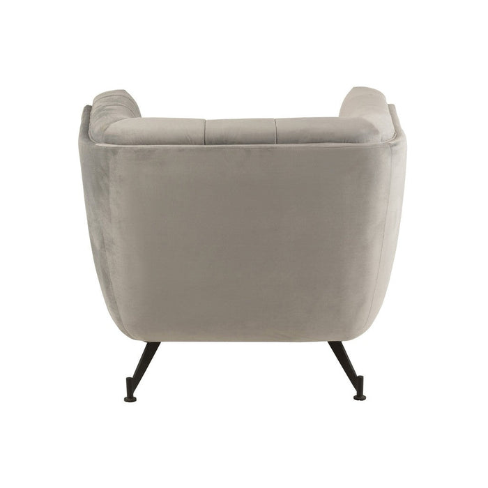 Fauteuil Textiel | Hout | Metaal Light Grey-Fauteuils-J-Line