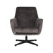 Fauteuil Toby - Antraciet - Velours - Draaibaar-Fauteuils-LABEL51