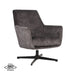 Fauteuil Toby - Antraciet - Velours - Draaibaar-Fauteuils-LABEL51