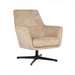 Fauteuil Toby Fluweel Beige Naturel, hoofdfoto