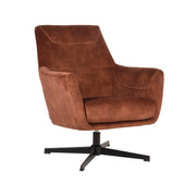 Fauteuil Toby Rust Velvet - 75x80x85 cm-Fauteuils-LABEL51