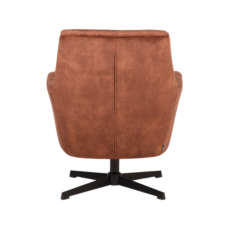 Fauteuil Toby Rust Velvet - 75x80x85 cm-Fauteuils-LABEL51