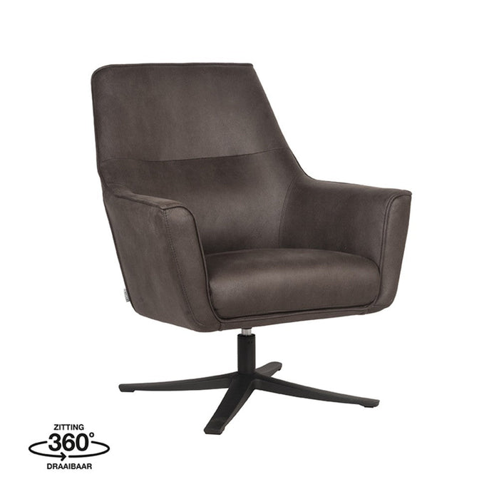 Fauteuil Tod - Antraciet - Microfiber-Fauteuils-LABEL51