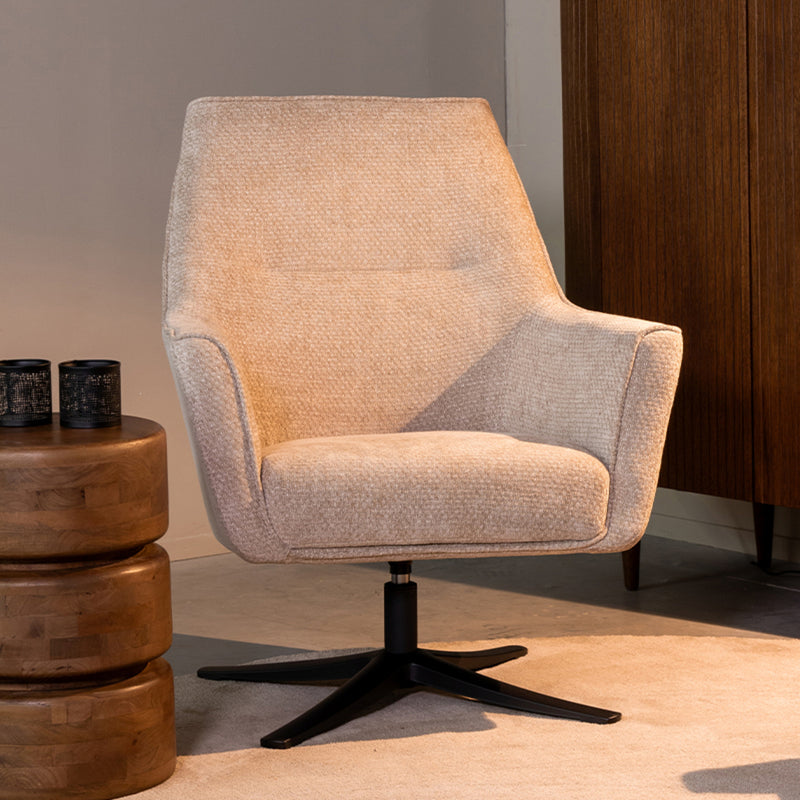 Fauteuil Tod Clay Chenille 76 cm 76x75x90 cm-Fauteuils-LABEL51