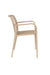 Fauteuil Tuinstoel Amae Polypropyleen Beige 57x53 cm-Fauteuils-Creating Home