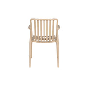 Tuinstoel Amae Polypropyleen Beige 57x53 cm-Eetkamerstoelen-Creating Home