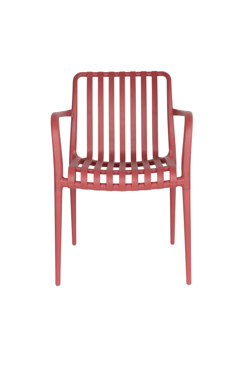 Tuinstoel Amae Polypropyleen Rood 57x53 cm-Eetkamerstoelen-Creating Home