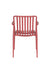 Fauteuil Tuinstoel Amae Polypropyleen Rood 57x53 cm-Fauteuils-Creating Home