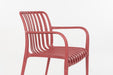 Fauteuil Tuinstoel Amae Polypropyleen Rood 57x53 cm-Fauteuils-Creating Home