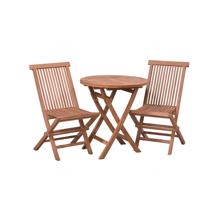 Fauteuil Tuinstoel Chair Teakhout Naturel hout 45 cm 45x45x75 cm-Fauteuils-Livingfurn