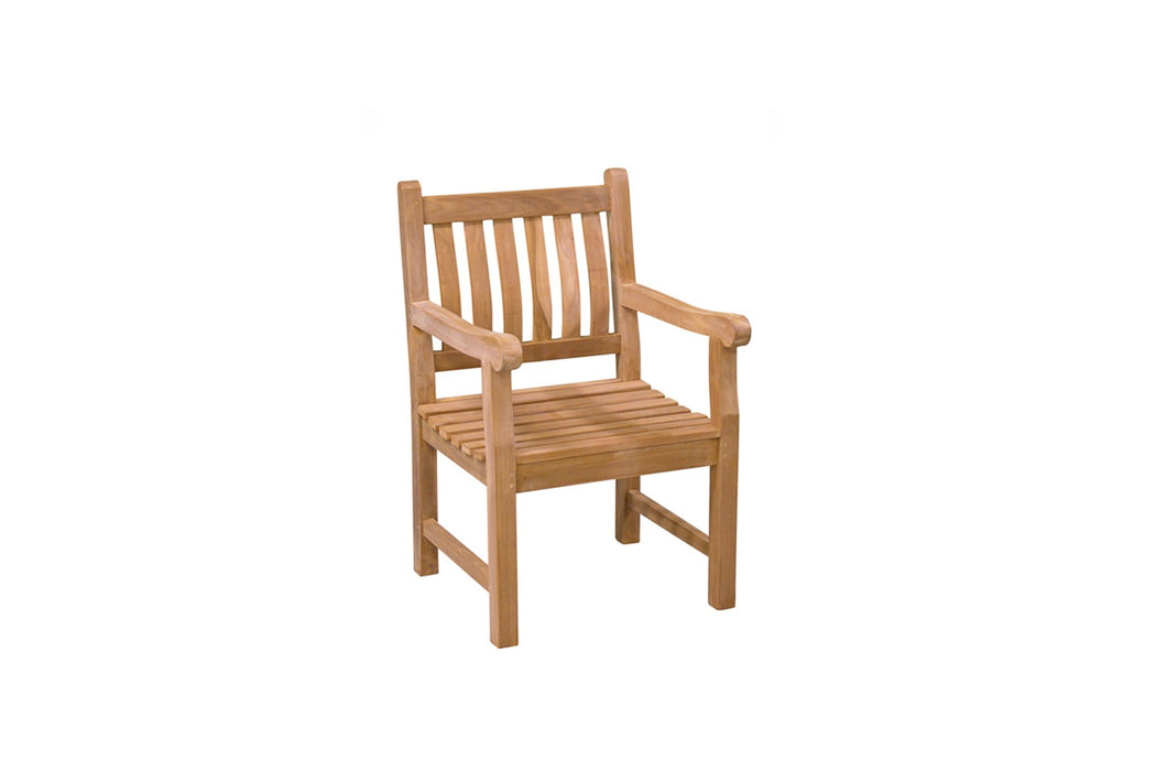Fauteuil Tuinstoel Patrick Teakhout Naturel hout 60 cm-Fauteuils-Livingfurn