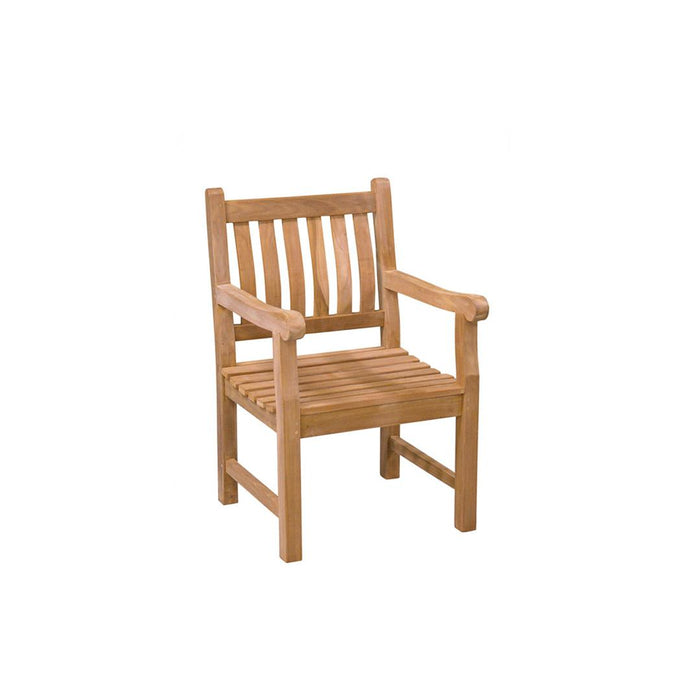 Fauteuil Tuinstoel Patrick Teakhout Naturel hout 60 cm-Fauteuils-Livingfurn