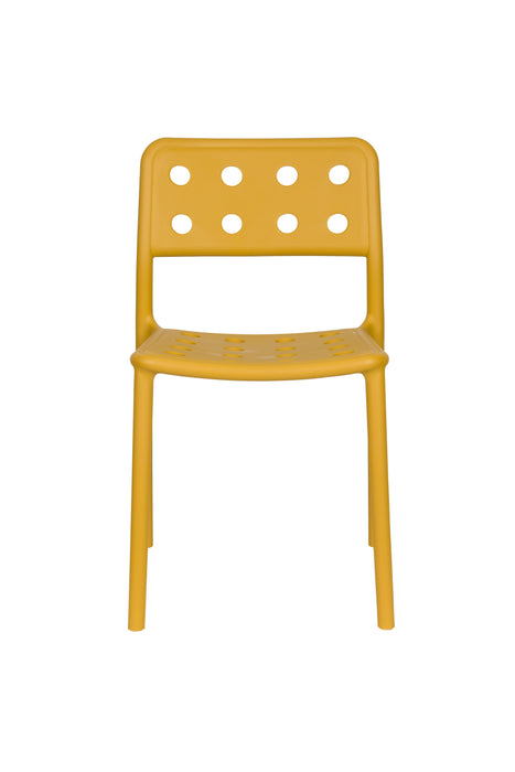 Fauteuil Tuinstoel Serra Ochre Polypropyleen Geel 53x42 cm-Fauteuils-Creating Home