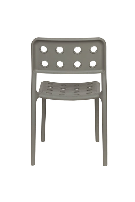 Fauteuil Tuinstoel Serra Polypropyleen Grijs 53x45.5 cm-Fauteuils-Creating Home