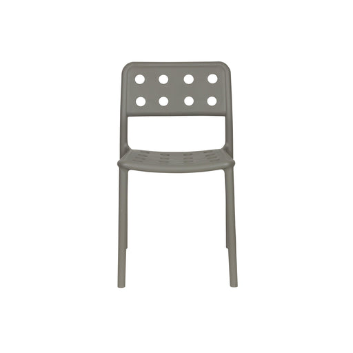 Fauteuil Tuinstoel Serra Polypropyleen Grijs 53x45.5 cm-Fauteuils-Creating Home
