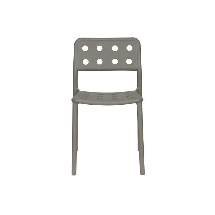 Fauteuil Tuinstoel Serra Polypropyleen Grijs 53x45.5 cm-Fauteuils-Creating Home