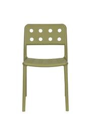 Tuinstoel Serra Polypropyleen Groen 53x45.5 cm-Eetkamerstoelen-Creating Home