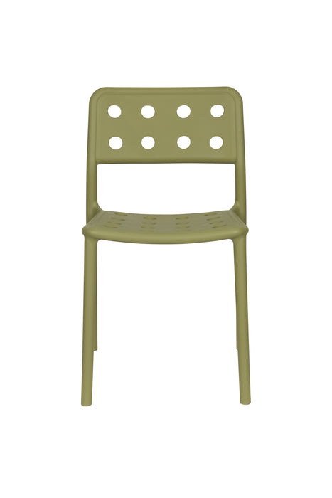 Fauteuil Tuinstoel Serra Polypropyleen Groen 53x45.5 cm-Fauteuils-Creating Home