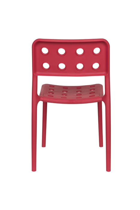 Fauteuil Tuinstoel Serra Polypropyleen Rood 53x45.5 cm-Fauteuils-Creating Home