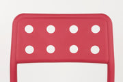 Tuinstoel Serra Polypropyleen Rood 53x45.5 cm-Eetkamerstoelen-Creating Home