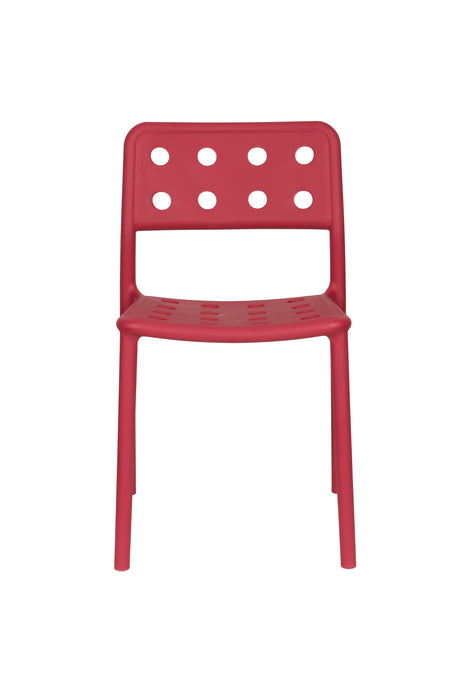 Fauteuil Tuinstoel Serra Polypropyleen Rood 53x45.5 cm-Fauteuils-Creating Home