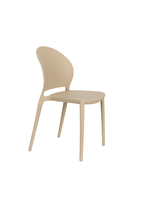 Fauteuil Tuinstoel Sjoerd Polypropyleen Beige 52x45 cm-Fauteuils-Creating Home