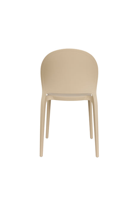 Fauteuil Tuinstoel Sjoerd Polypropyleen Beige 52x45 cm-Fauteuils-Creating Home