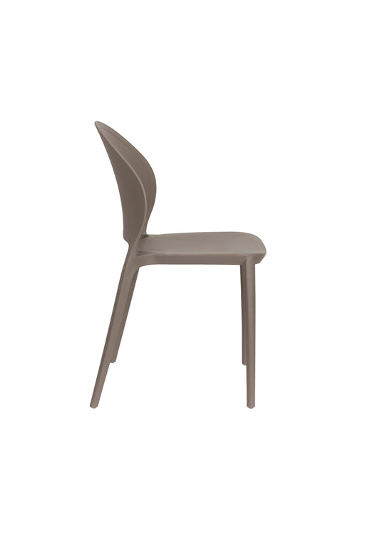 Fauteuil Tuinstoel Sjoerd Polypropyleen Grijs 52x45 cm-Fauteuils-Creating Home