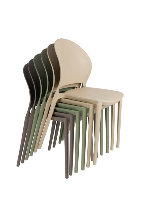 Fauteuil Tuinstoel Sjoerd Polypropyleen Groen 52x45 cm-Fauteuils-Creating Home