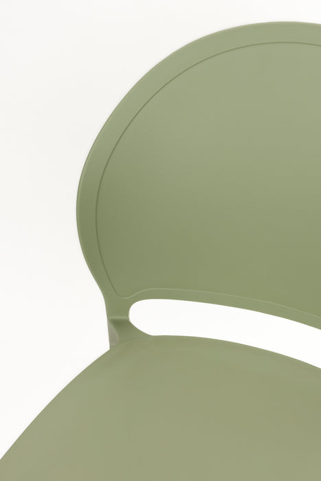 Fauteuil Tuinstoel Sjoerd Polypropyleen Groen 52x45 cm-Fauteuils-Creating Home