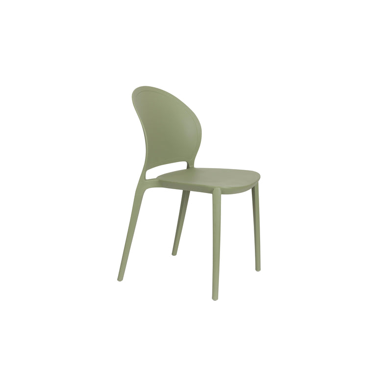 Tuinstoel Sjoerd Polypropyleen Groen 52x45 cm-Eetkamerstoelen-Creating Home